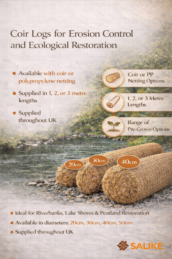Coir Logs for Erosion Control and Ecological Restoration